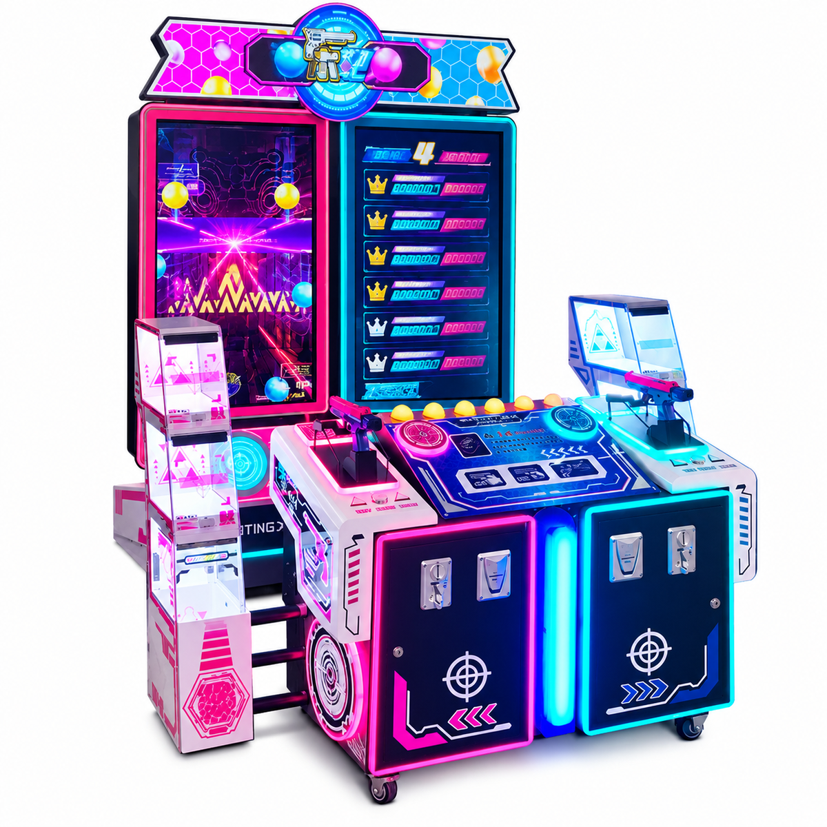 Two-Player Coin Operated Arcade Shooting Game Machine