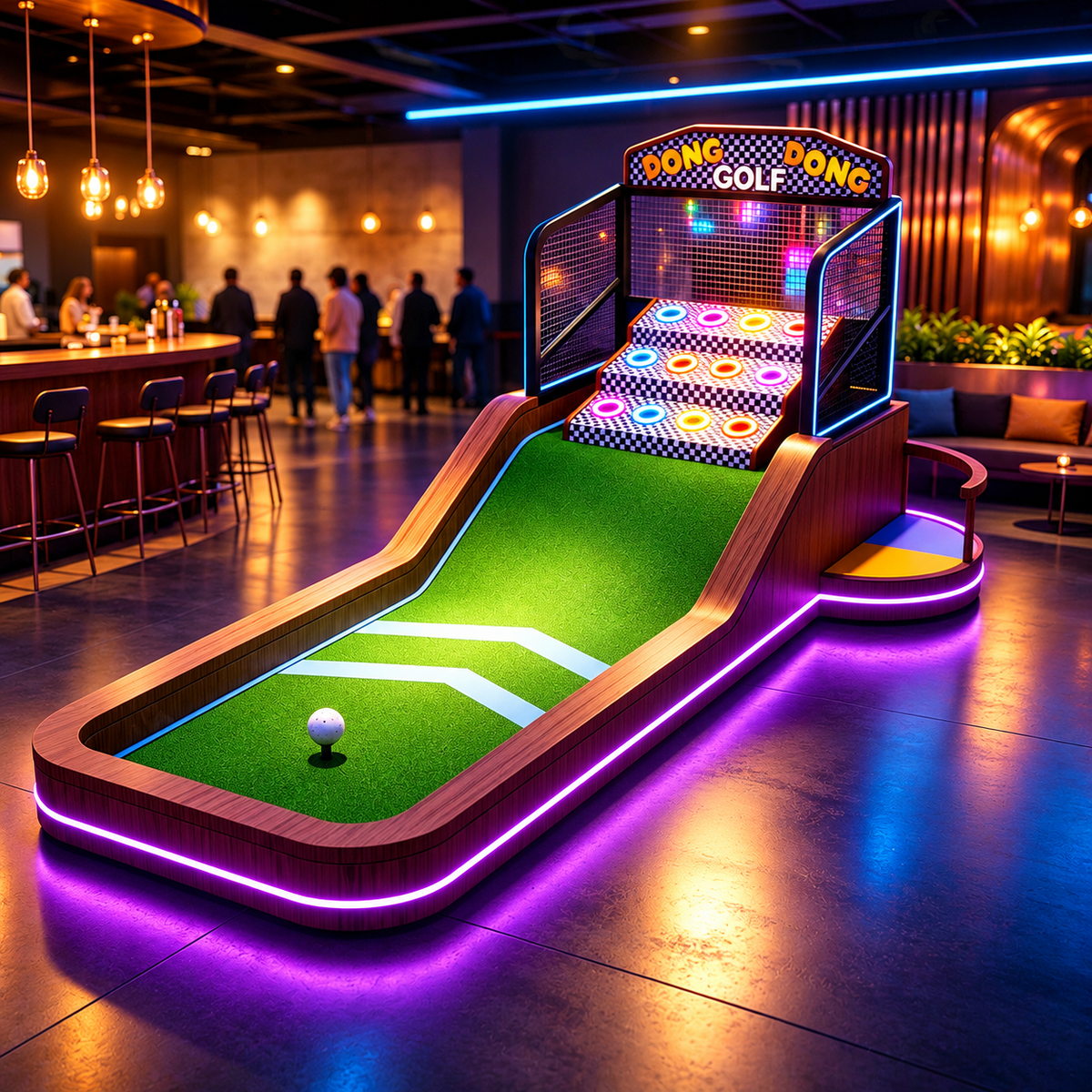 Commercial Indoor 9 Hole Mini Golf Course Portable Infinity Arcade Game
