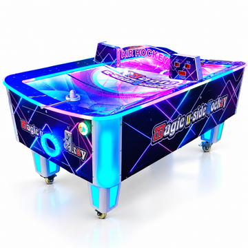 Coin Operated Arcade Air Hockey Table with LED Lighting