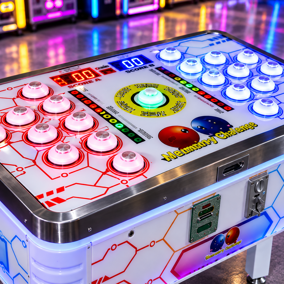 Two-Player Coin Operated PK Battle Arcade Game Console