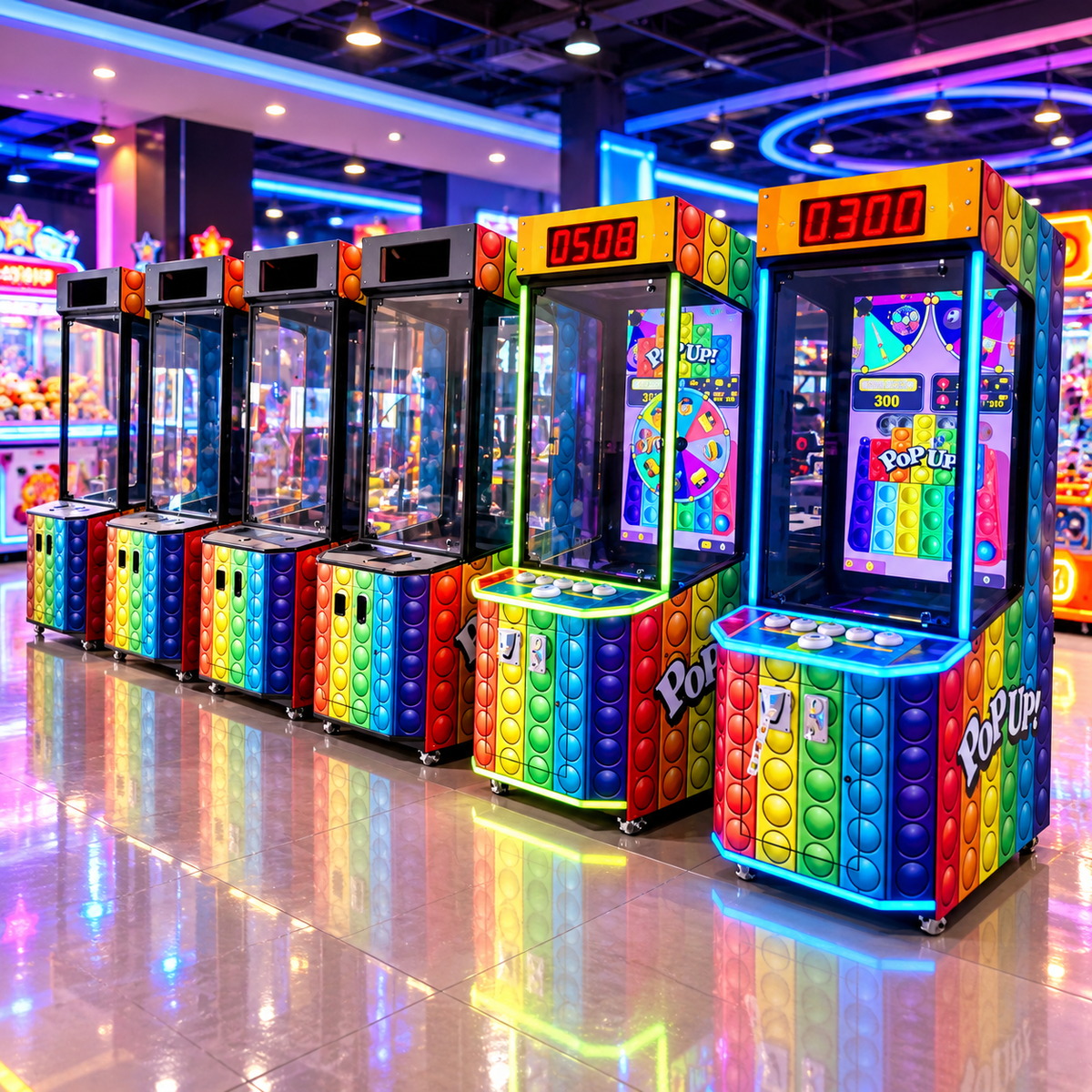 Coin Operated Pop Up Arcade Ticket Redemption Game Machine