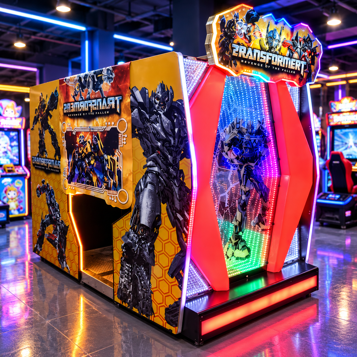 Two Player Coin Operated Shooting Arcade Simulator Game Machine