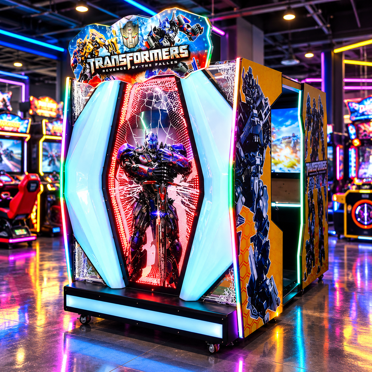 Two Player Coin Operated Shooting Arcade Simulator Game Machine