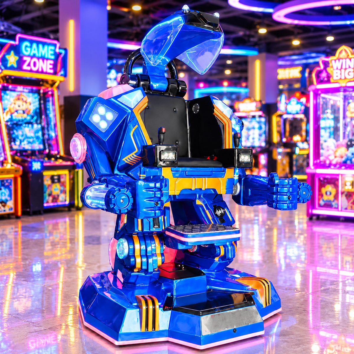 Coin Operated Robot Laser Shooting Arcade Game Machine