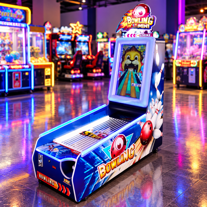 Electric Coin Operated Mini Bowling Arcade Game Machine