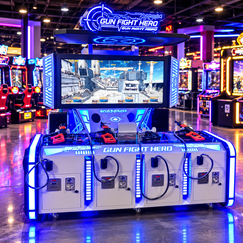 Four-Player Arcade Shooting Simulator Game Machine – view 2
