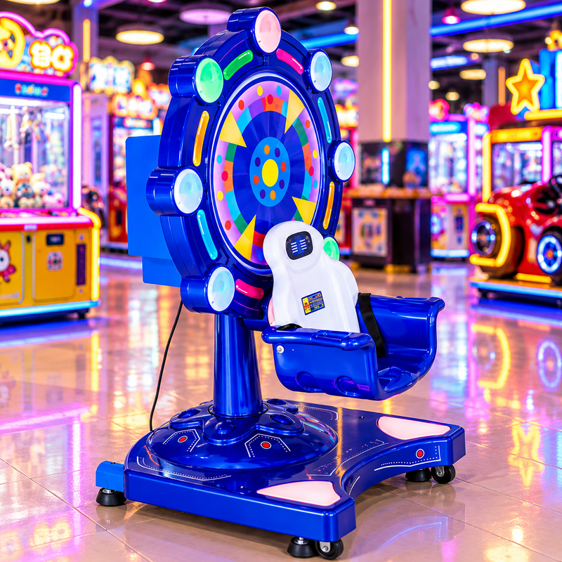 Coin Operated Kids Amusement Ride with Colorful LED Lights