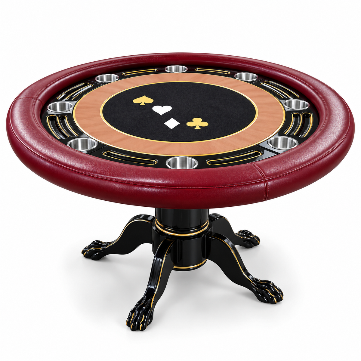 Professional Round Casino Roulette Wheel Table with MDF Base