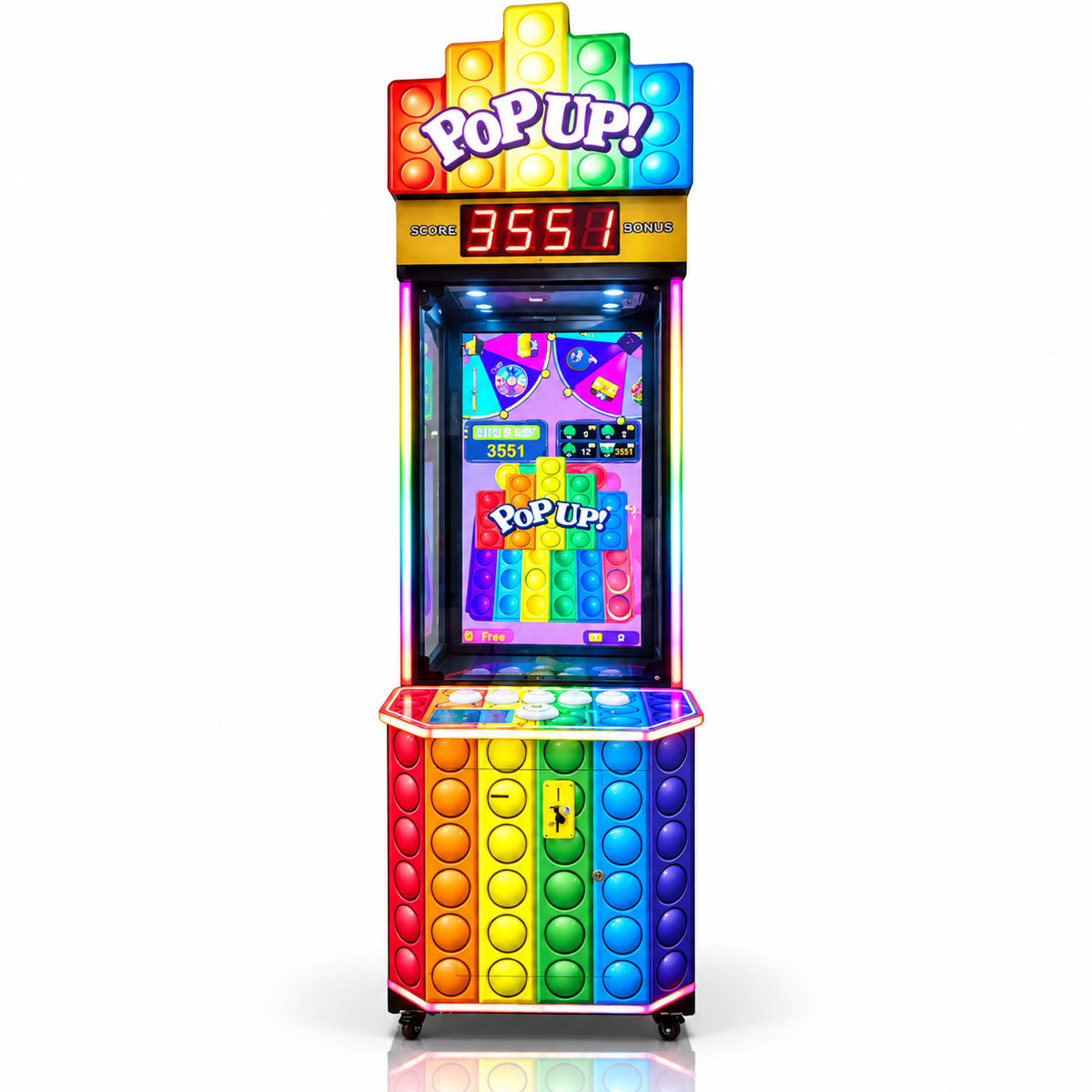 Coin Operated Pop Up Arcade Ticket Redemption Game Machine