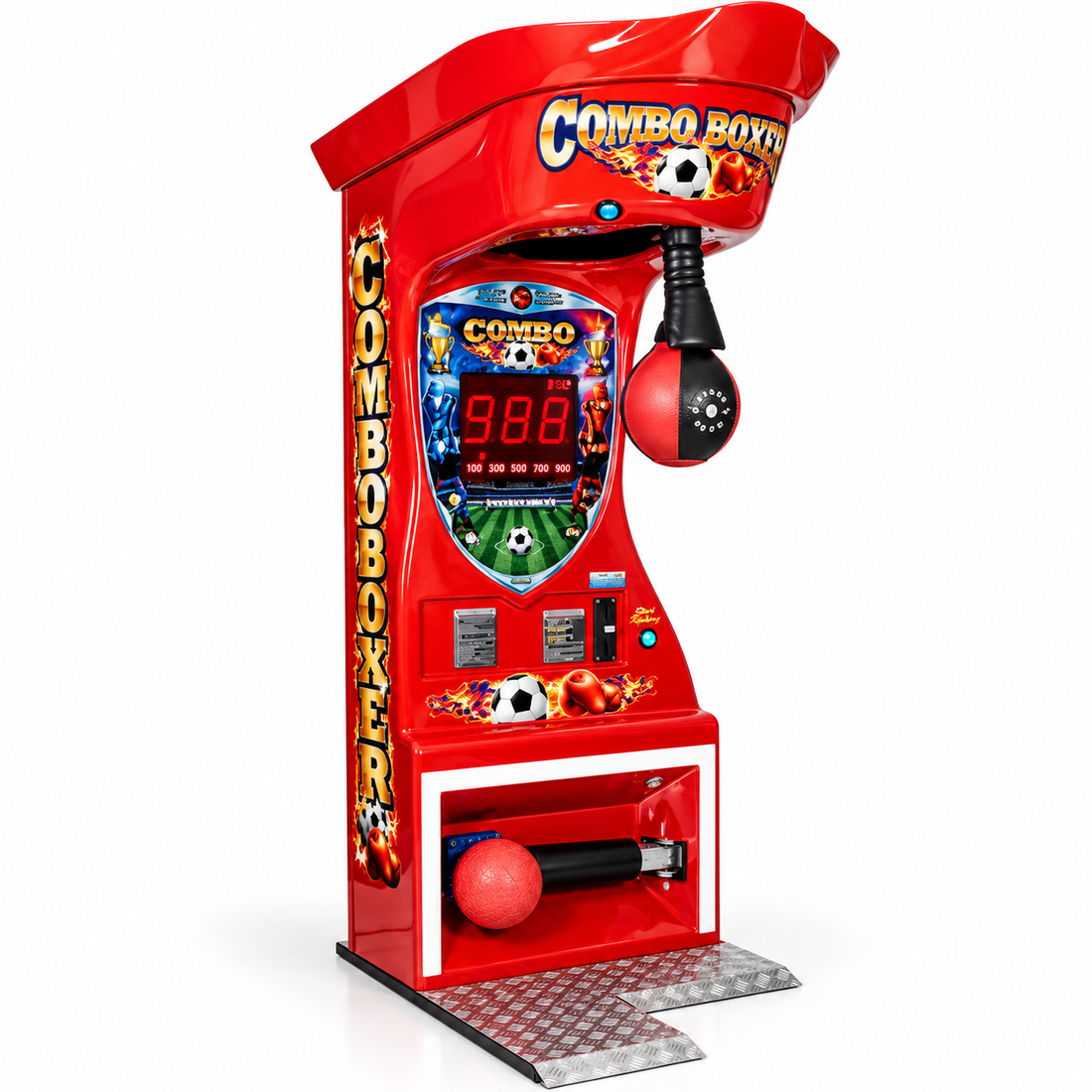 Coin Operated Boxing Punch Game Machine Metal Arcade Cabinet