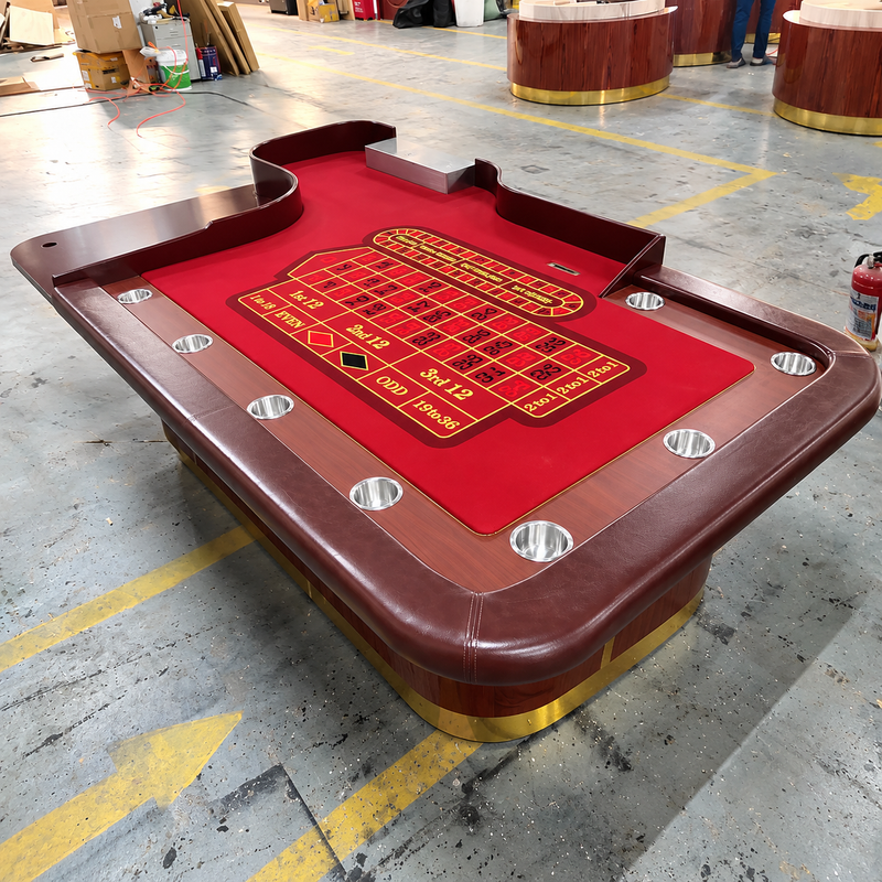 Luxury Professional Las Vegas Style Casino Roulette Table with Wheel
