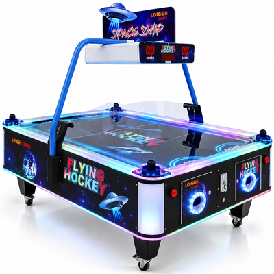 Coin Operated Air Hockey Arcade Table with LED Lights