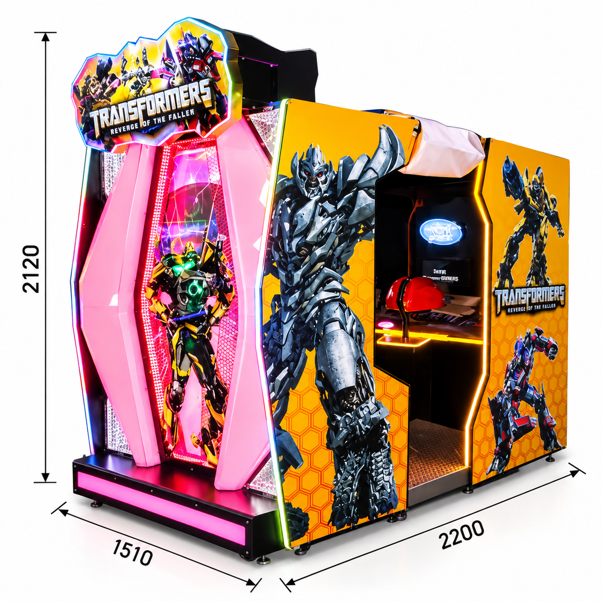 Two Player Coin Operated Shooting Arcade Simulator Game Machine