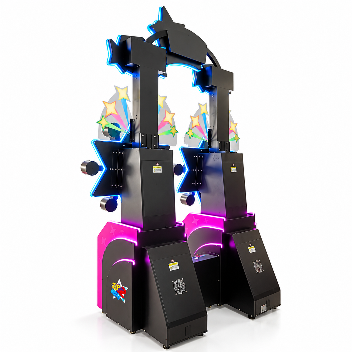 Two Player Interactive Reaction Arcade Game with Prize Redemption