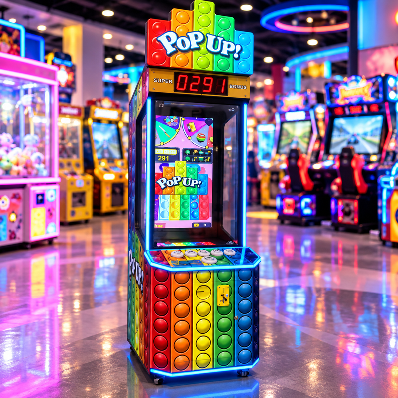 Coin Operated Pop Up Arcade Ticket Redemption Game Machine