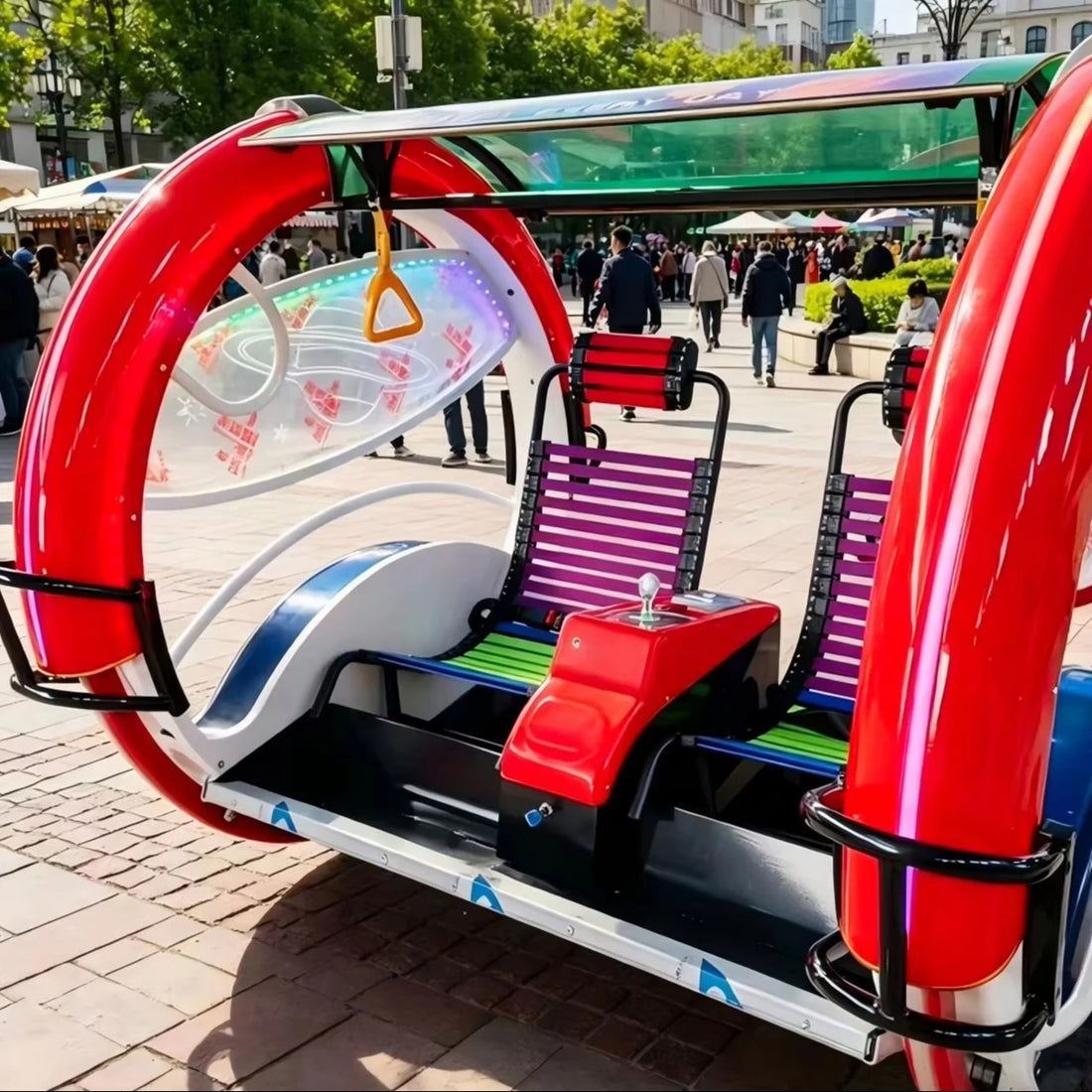 Amusement Park Equipment Degree Rotating Happy Rolling Car