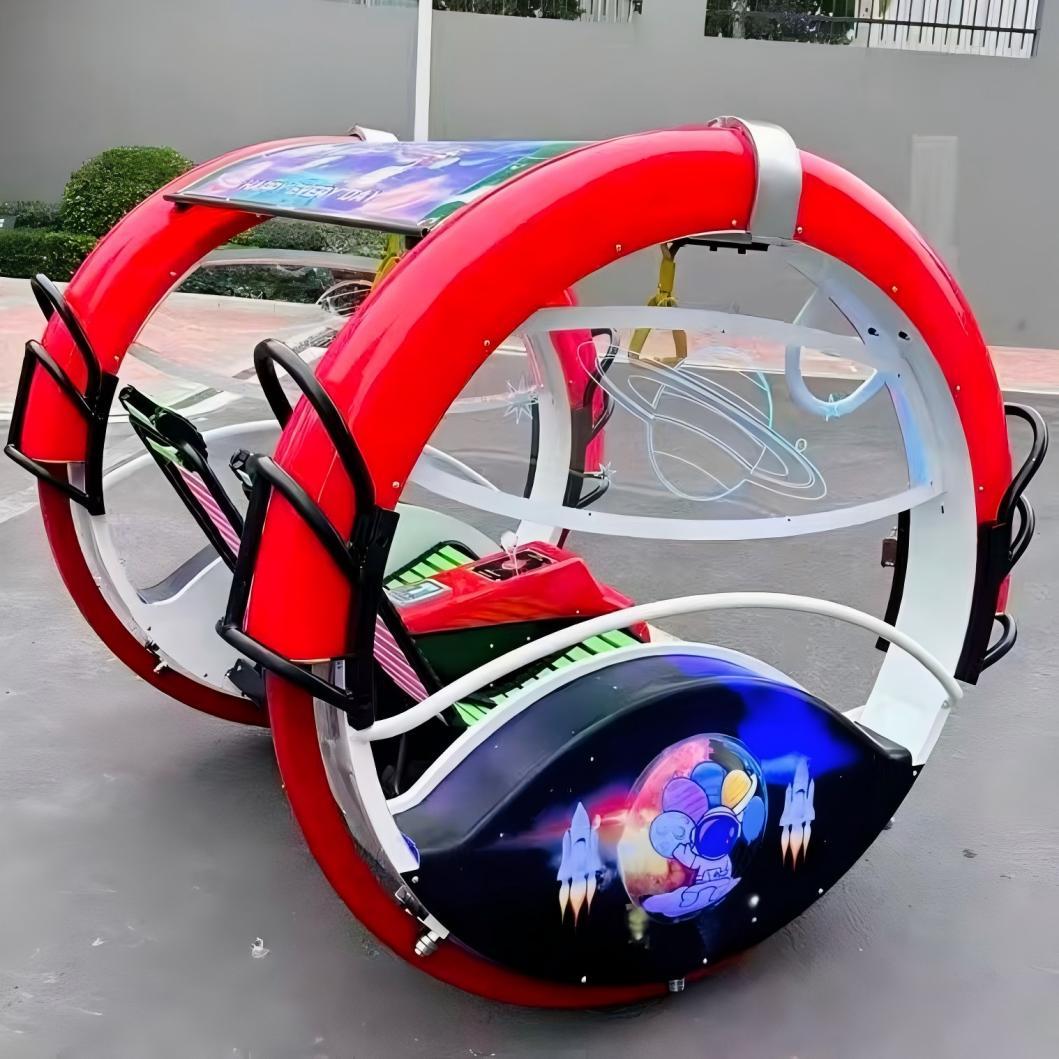 Amusement Park Equipment Degree Rotating Happy Rolling Car