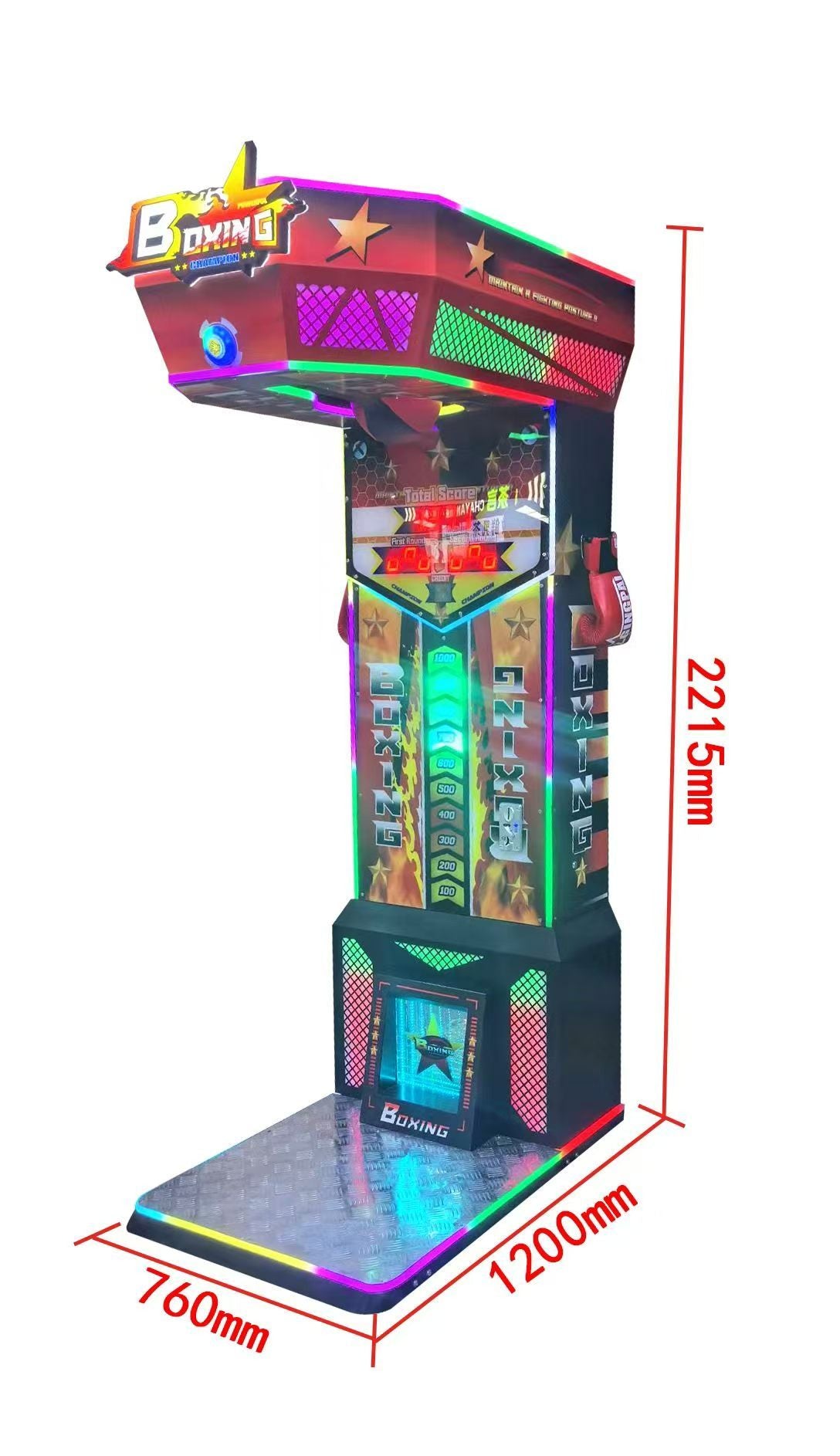 Arcade Machine Metal Boxing Game Cabinet Punch Challenge
