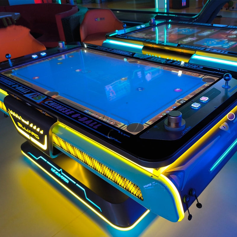 Automatic 3D Virtual Soccer Table Arcade Game Machine with LED Lights
