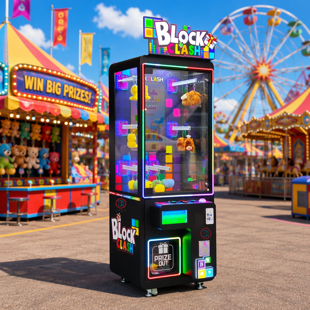 Block Clash Brick Stacker Coin Operated Prize Machine