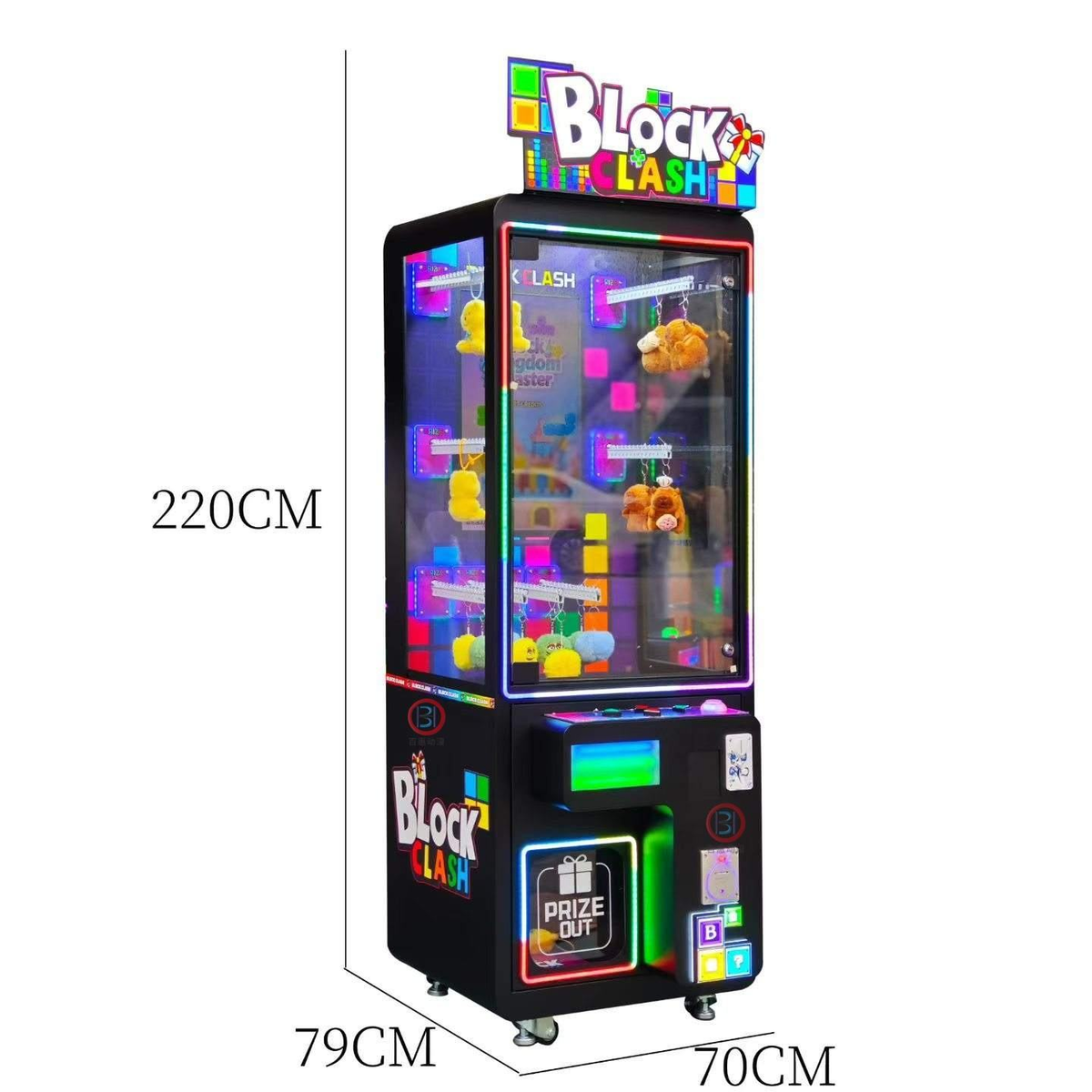 Block Clash Brick Stacker Coin Operated Prize Machine