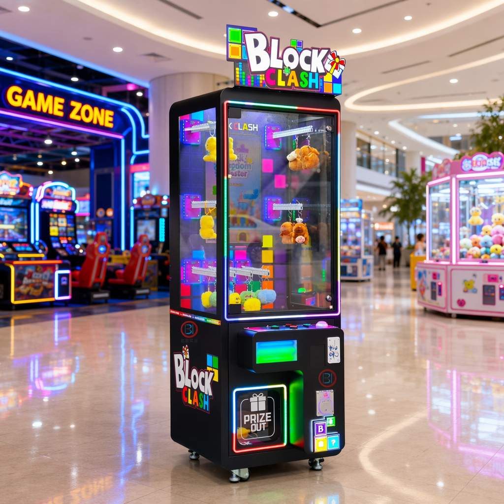 Block Clash Brick Stacker Coin Operated Prize Machine
