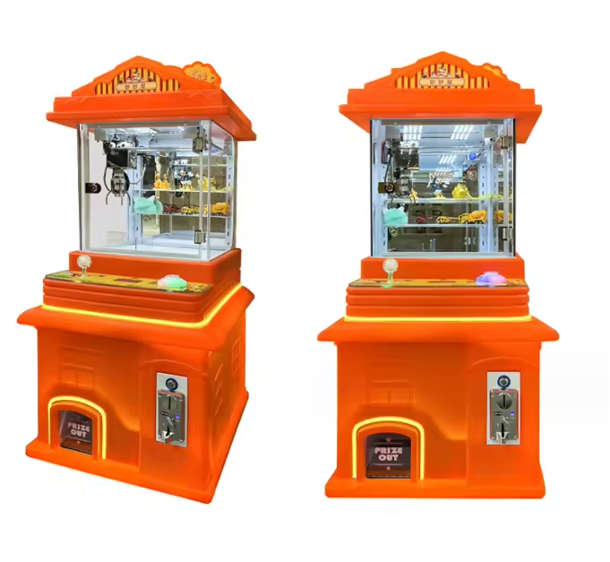 Children Arcade Plastic Doll Machine Coin Mini Claw