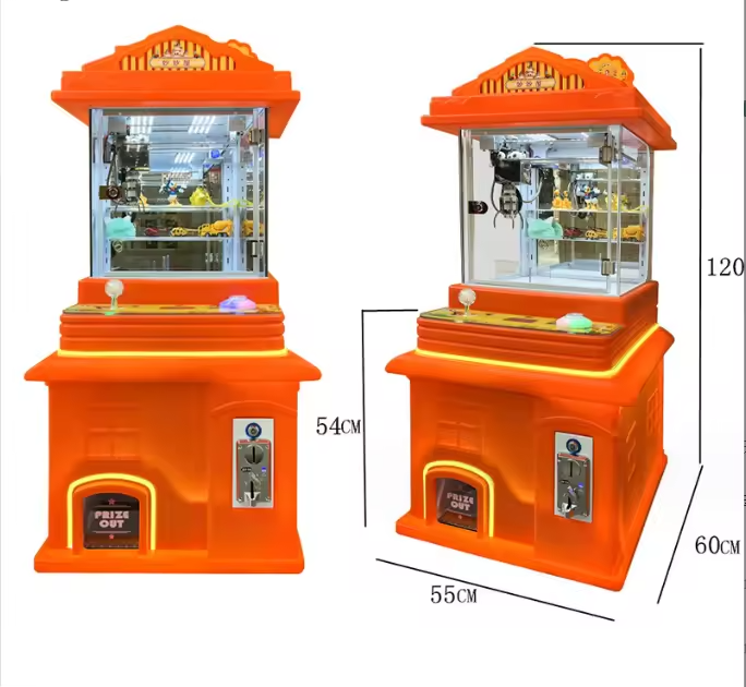 Children Arcade Plastic Doll Machine Coin Mini Claw