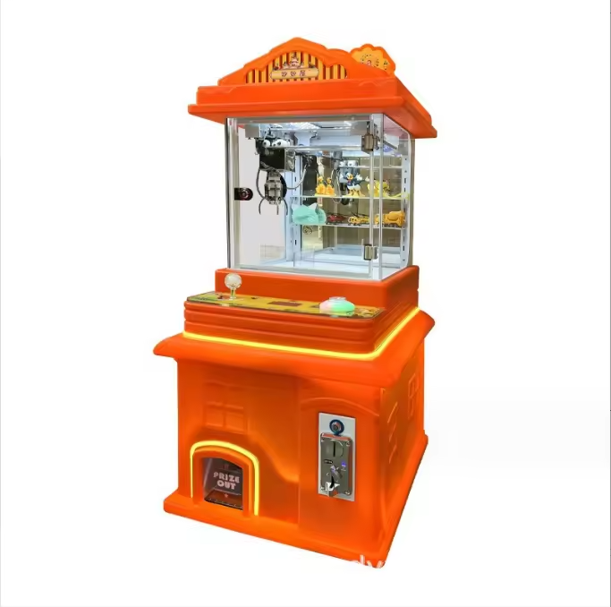 Children Arcade Plastic Doll Machine Coin Mini Claw