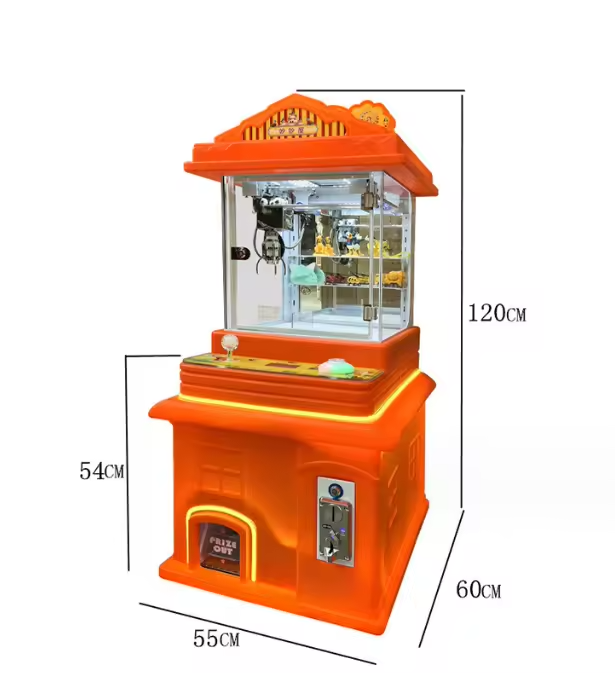 Children Arcade Plastic Doll Machine Coin Mini Claw
