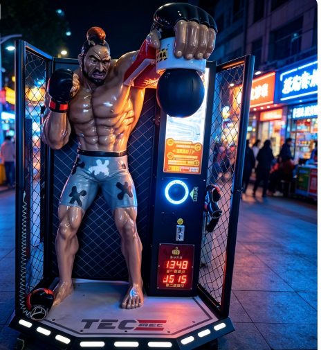Coin Operated Boxing Machine Arcade Game for Game Center
