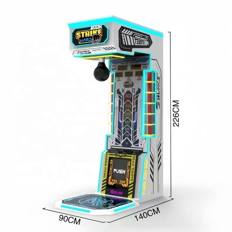 Coin Operated Boxing Punching Arcade Game Machine with LED Display
