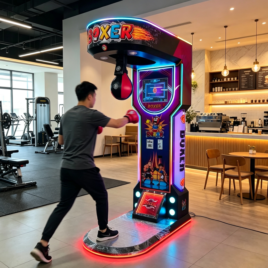 Coin Operated Boxing Punching Arcade Machine Big Punch