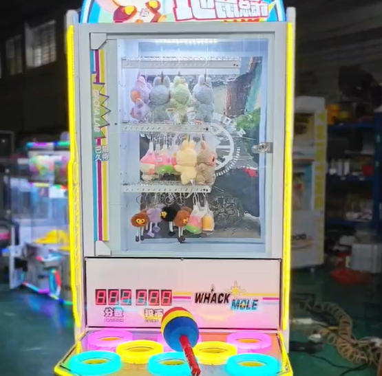 Coin Operated Hamster Hammer Whack Mole Game Cabinet