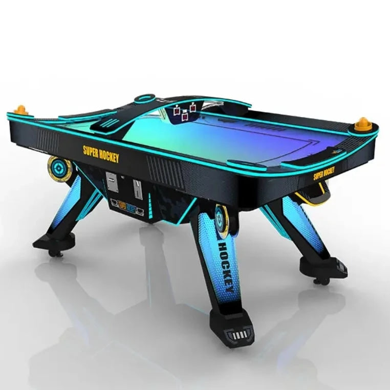 Coin-Operated LED Air Hockey Arcade Table for Indoor Gaming
