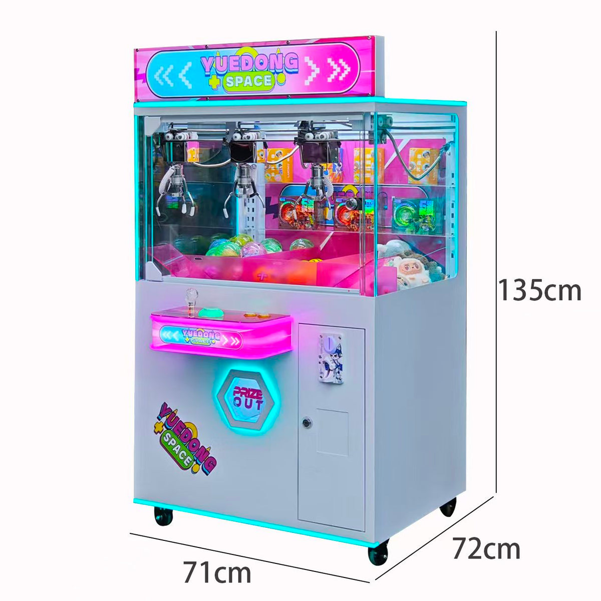 Coin Operated Mega Mini Claw Machine Commercial Arcade Crane