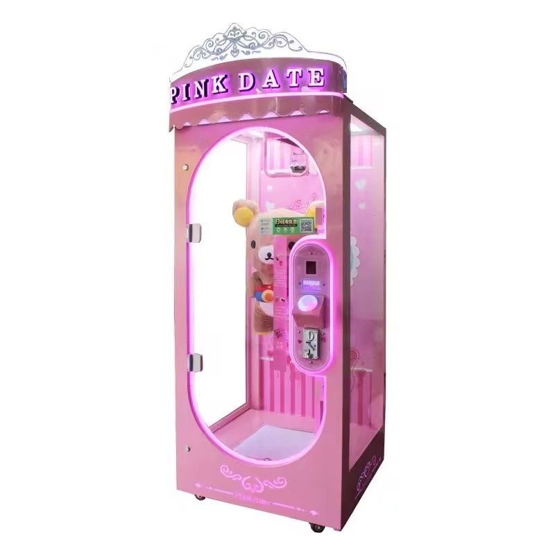 Coin Operated PINK DATE Cut Prize Arcade Gift Machine