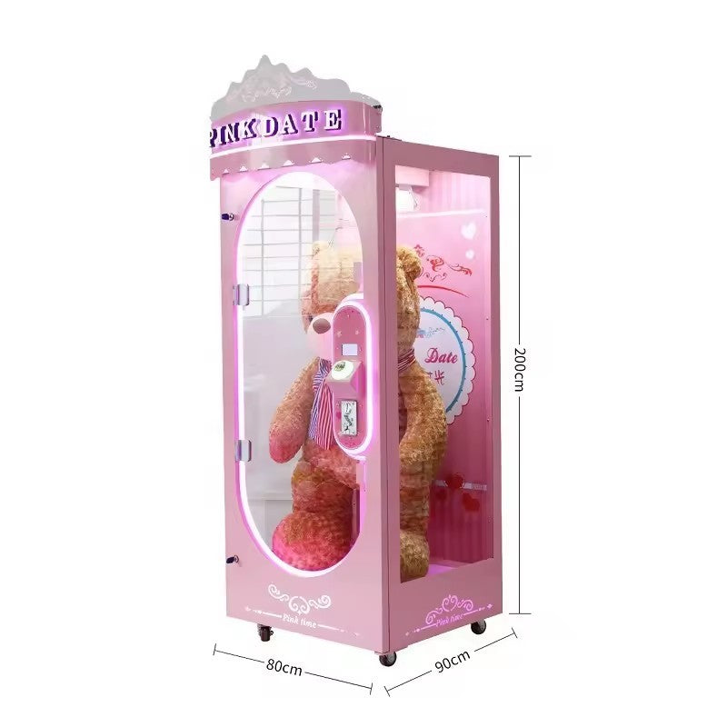 Coin Operated PINK DATE Cut Prize Arcade Gift Machine