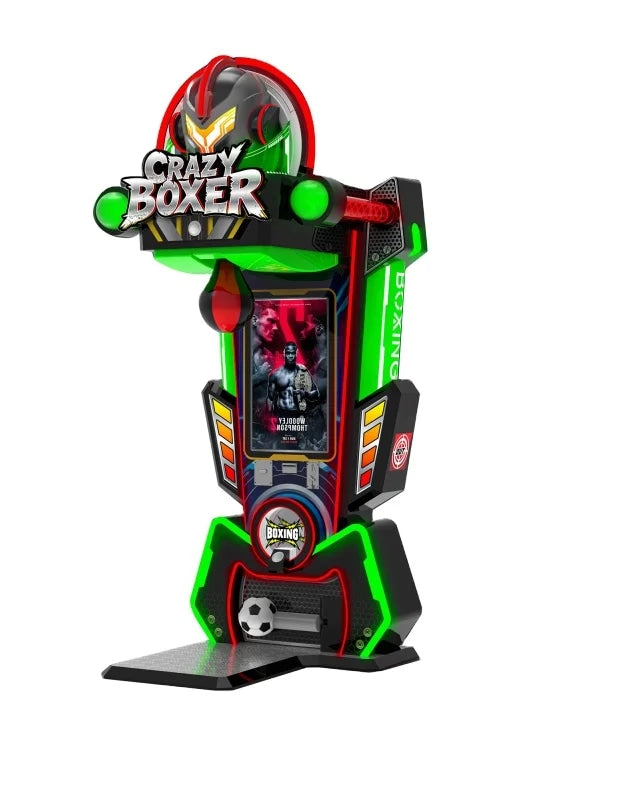 Coin Operated Punch Kick Boxing Arcade Machine Strength