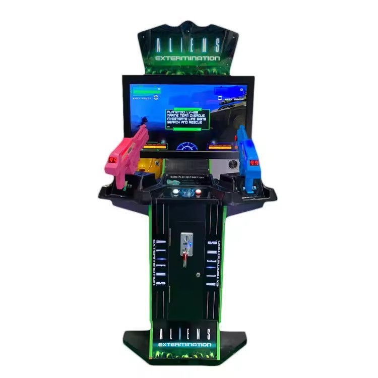 Coin Operated Video Arcade Shooting Machine for Aliens Action