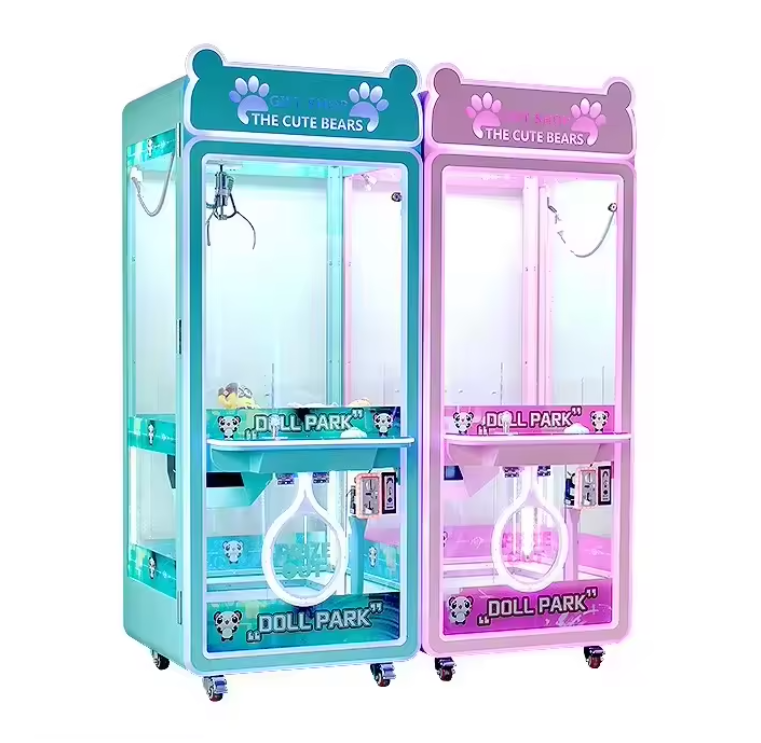Commercial Arcade Crane Game Machine Kid Friendly Coin Operated