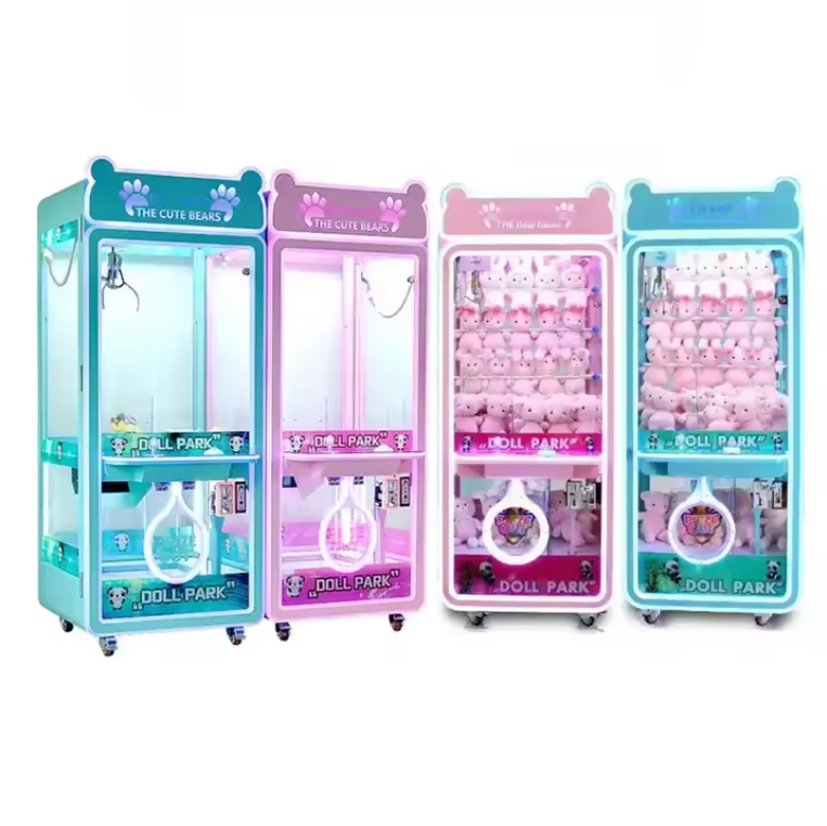 Commercial Arcade Crane Game Machine Kid Friendly Coin Operated
