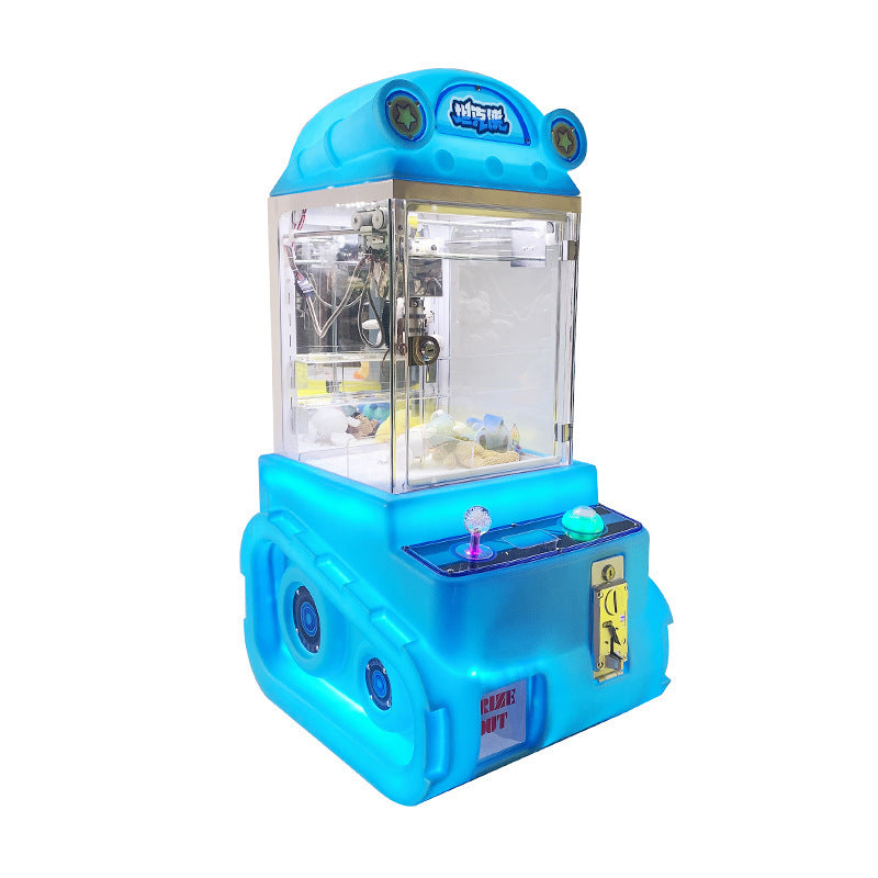Commercial English Version Mini Plastic Coin Crane Machine