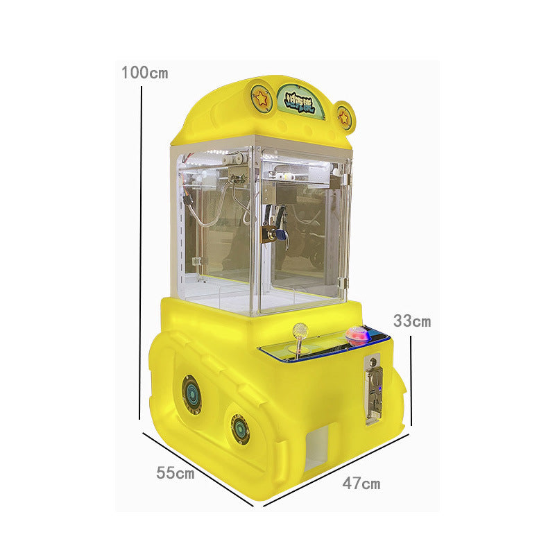 Commercial English Version Mini Plastic Coin Crane Machine