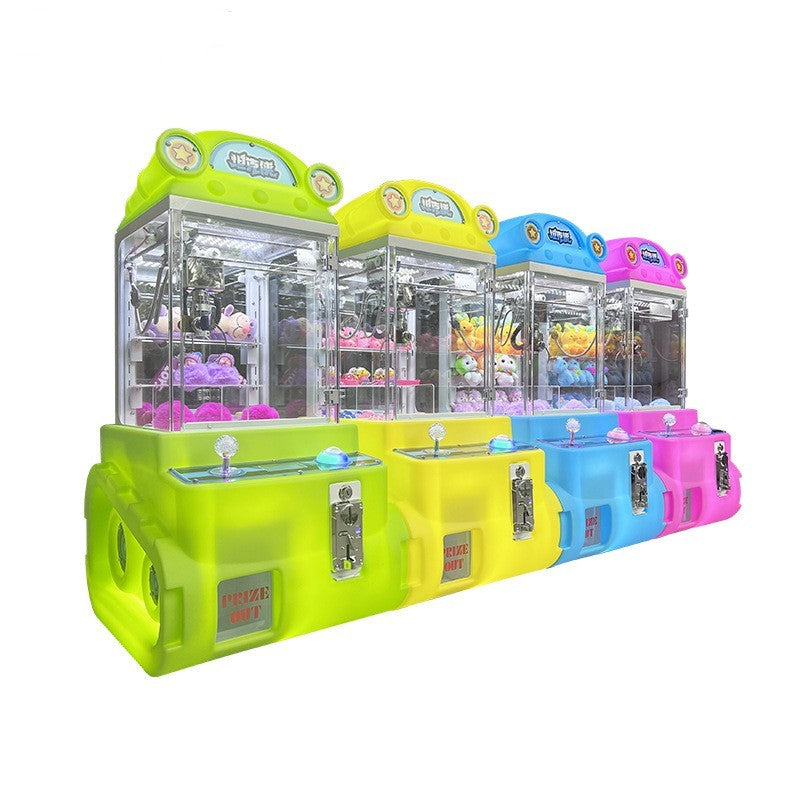 Commercial English Version Mini Plastic Coin Crane Machine