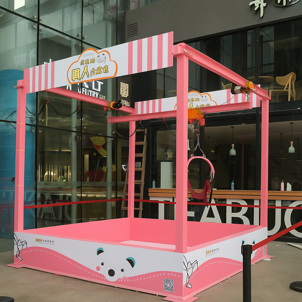 Commercial Human Claw Machine Big Arcade Live Action Game
