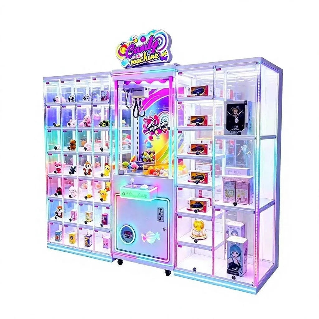 Crane Machine Coin Operated Candy Prize Cabinet