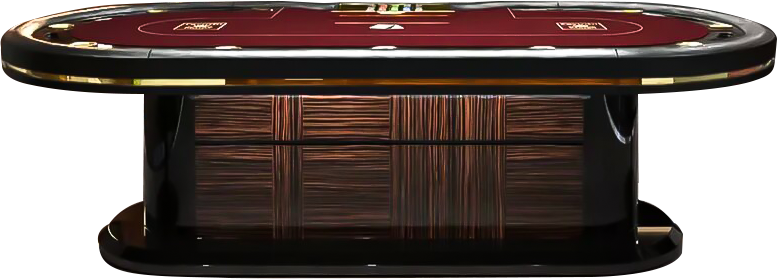 Deluxe Texas Poker Table with Custom Colors and LED Styling