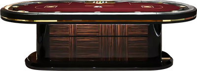 Deluxe Texas Poker Table with Custom Colors and LED Styling