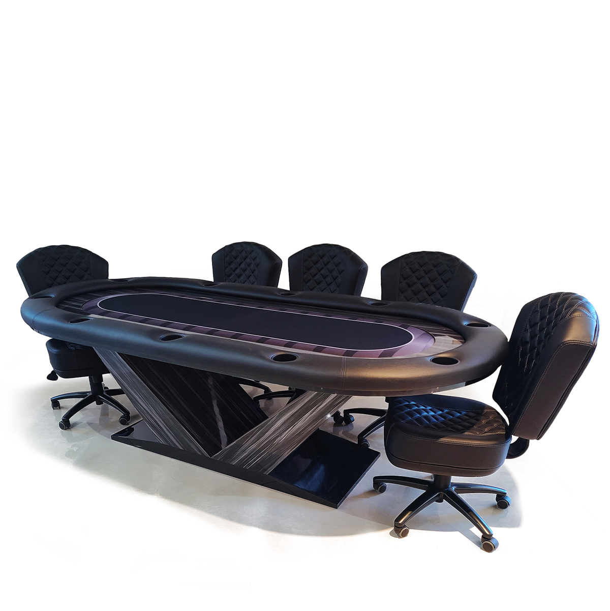 Direct Solid Wood Poker Table with V Support